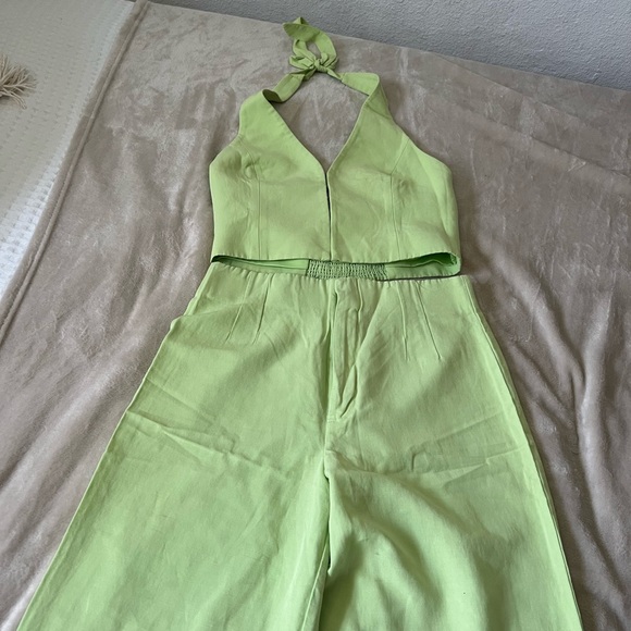 Zara Lime Green Crop Top - Picture 3 of 6
